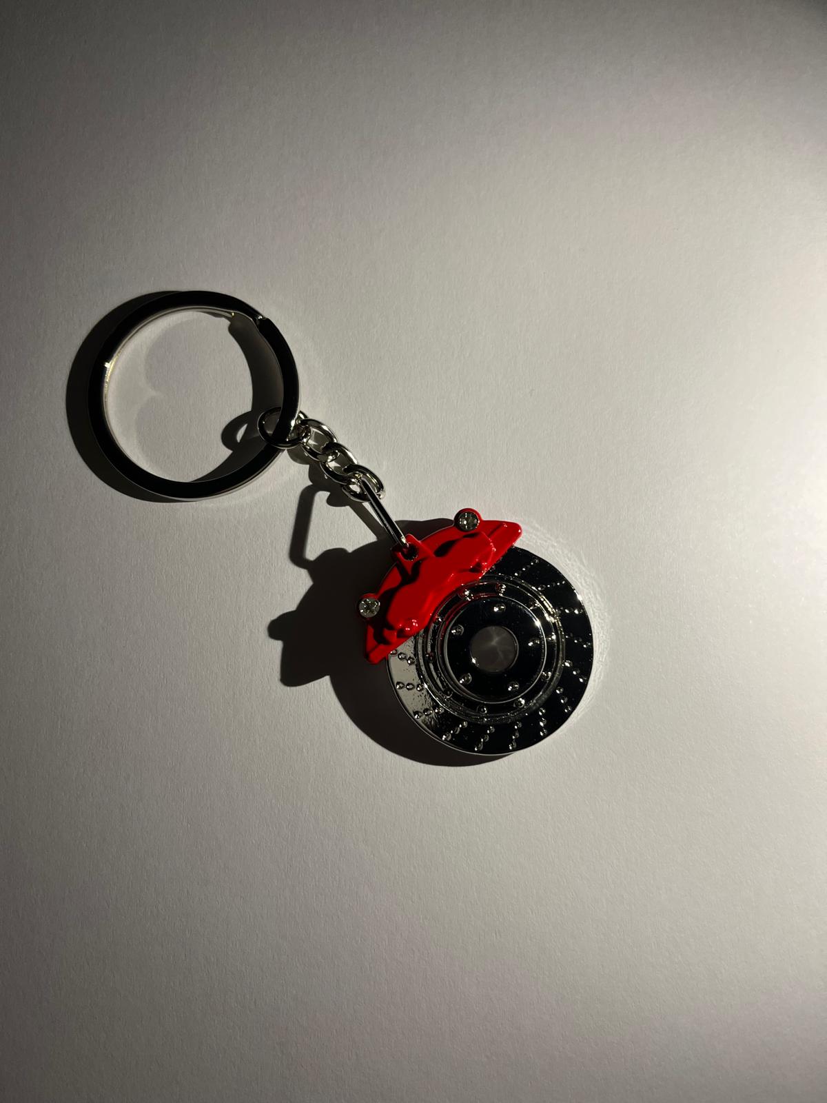 Red Car Brake Keychain