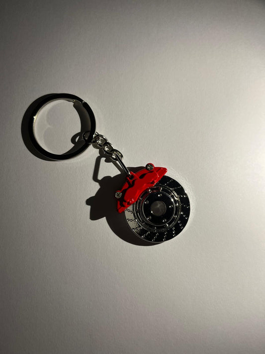 Red Car Brake Keychain